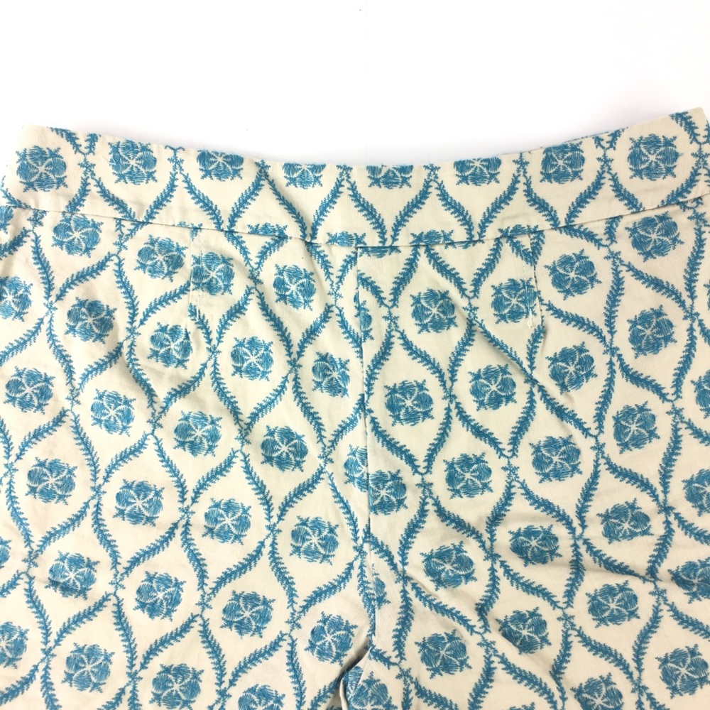 Loft Short Ivory Blue Floral Embroidery Shorts - Picture 6 of 6